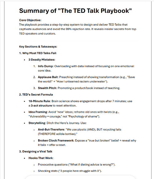 Don't Waste Your TED Opportunity - The System That Saved Me From Stage Disaster (18-Minute Speech Survival Guide)